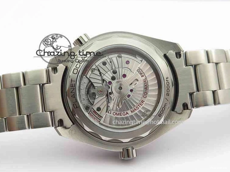 0211 Stretchable Planet Ocean 2016 43.5mm SS OM 1:1 Best Edition Gray Dial On SS Bracelet A 8163
